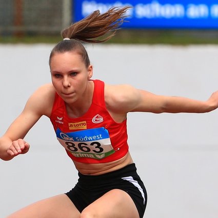 Nordamerika-Neuling Vivien Ließfeld lief die 60 Meter Hürden in 9,39 Sekunden (Foto: René Weiss).