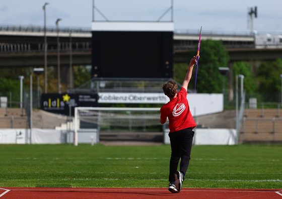 Der Werfertag der LG Rhein-Wied im Stadion Oberwerth in Koblenz war sehr gut besucht und brachte erfreuliche Leistungen (Foto: René Weiss).
